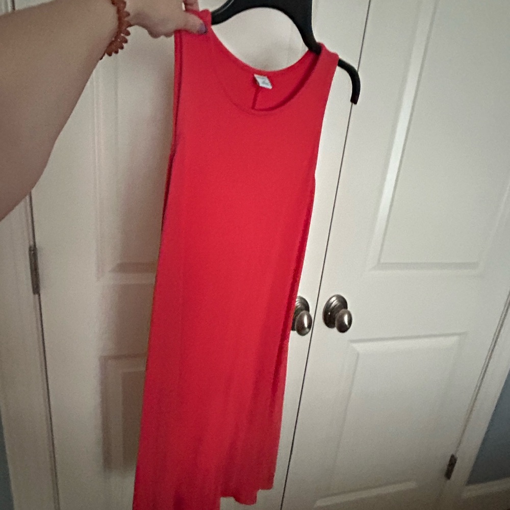Elegant bright pink Sleeveless Dress